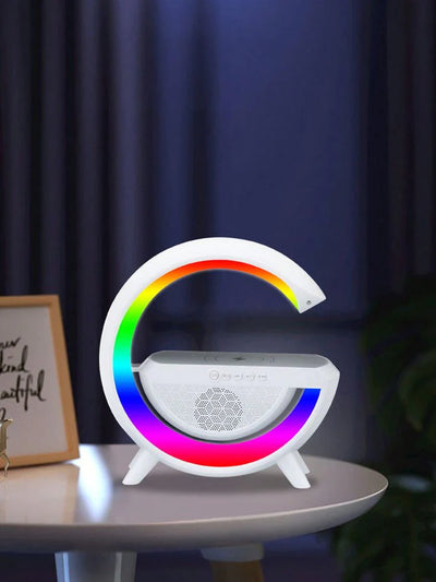 G Shaped LED Light Table Lamp With Wireless Charger