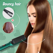 2 in 1 Hair Straightener Comb & Curler