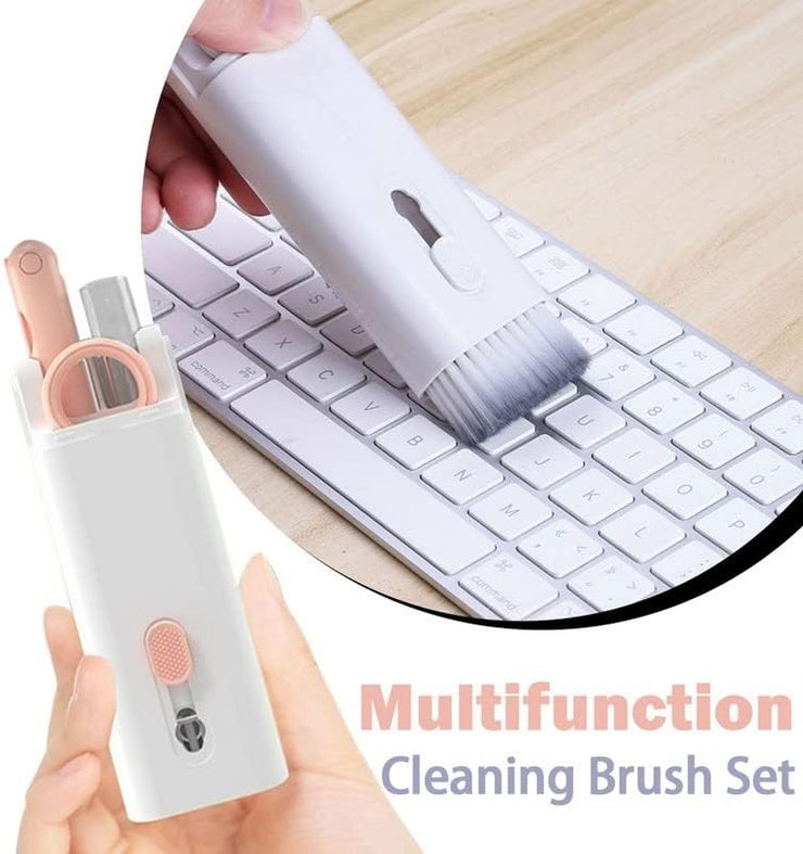 New 7 In 1 Kit Scalable Keyboard Cleaner Brush Earphone Cleaning Pen Cleaner