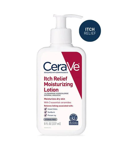 CeraVe Itch Relief Moisturizing Lotion
FAST ACTING, LONG LASTING ITCH RELIEF-STEROID FREE | 237ml