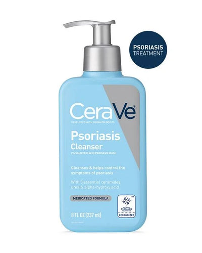 CeraVe Psoriasis Cleanser
2% SALICYLIC ACID PSORIASIS WASH | 237ml