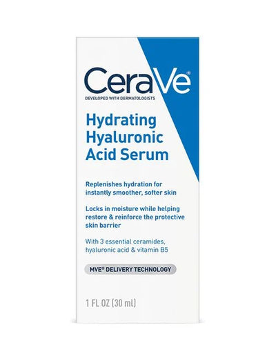 CeraVe Hydrating Hyaluronic Acid Serum
FOR NORMAL TO DRY SKIN
MVE DELIVERY TECHNOLOGY